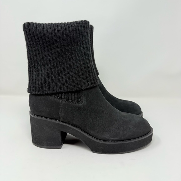 New Eileen Fisher Jala Tumbled Nubuck Platform Boot Sz US 7.5 - Picture 3 of 11